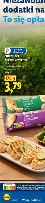 Lidl CHEF SELECT Bagietka do odpieku oferta