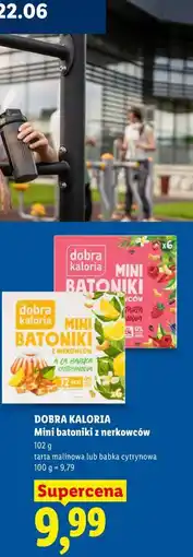 Lidl DOBRA KALORIA Mini batoniki z nerkowców oferta