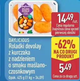 ALDI Daylicious Roladki devolay z kurczaka z nadzieniem o smaku maślano-czosnkowym oferta