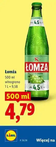 Lidl Łomża winogrono oferta