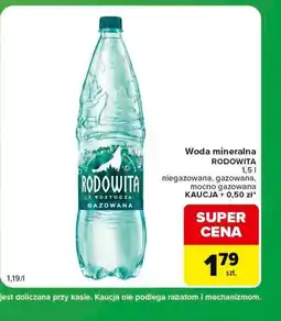 Carrefour Express Woda mineralna RODOWITA oferta