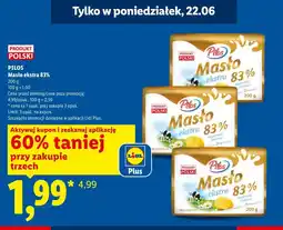 Lidl PILOS Masło ekstra 83% oferta