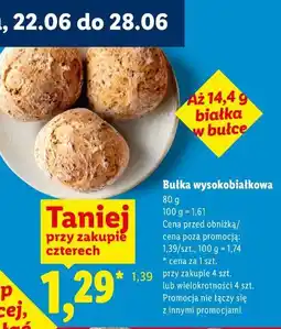 Lidl Bułka wysokobiałkowa oferta