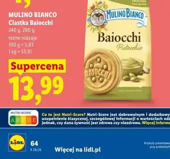 Lidl Mulino Bianco Ciastka Baiocchi oferta