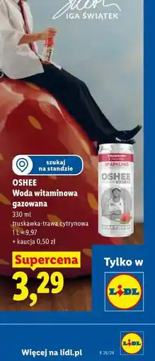 Lidl OSHEE Woda witaminowa gazowana oferta