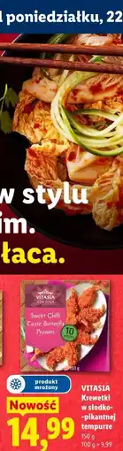Lidl Vitasia Krewetki w słodko-pikantnej tempurze oferta