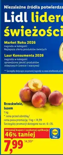 Lidl Brzoskwinie, luzem oferta