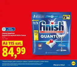 Lidl FINISH QUANTUM Kapsułki do zmywarki All in 1 lemon oferta