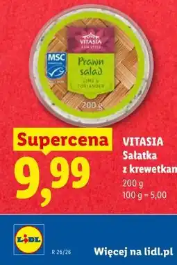 Lidl Vitasia Sałatka z krewetkami oferta