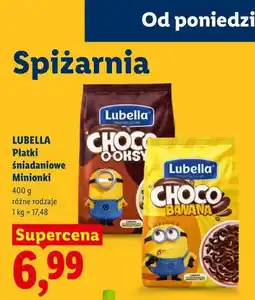 Lidl LUBELLA Płatki śniadaniowe Minionki oferta