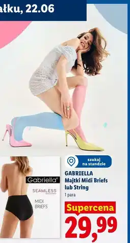 Lidl Gabriella Majtki Midi Briefs lub String oferta