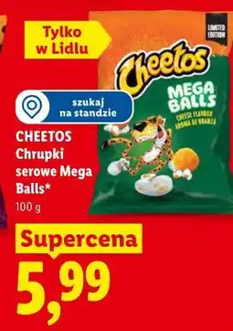 Lidl Cheetos Chrupki serowe Mega Balls oferta