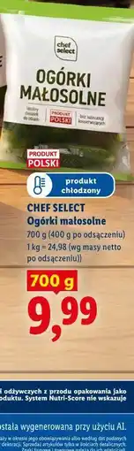 Lidl CHEF SELECT Ogórki małosolne oferta