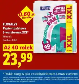 Lidl FLORALYS Papier toaletowy 3-warstwowy, XXL oferta