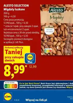 Lidl Alesto Selection Migdały łuskane oferta