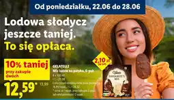 Lidl Gelatelli Mix lodów na patyku, 6-pak oferta