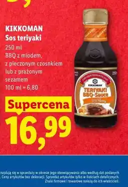 Lidl Kikkoman Sos teriyaki oferta