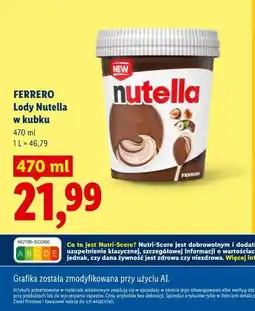 Lidl FERRERO Lody Nutella w kubku oferta