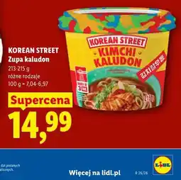 Lidl Korean Street Zupa kaludon oferta