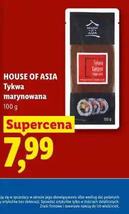 Lidl House of Asia Tykwa marynowana oferta