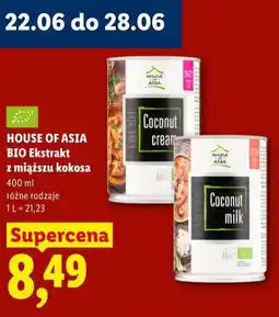 Lidl HOUSE OF ASIA BIO Ekstrakt z miąższu kokosa oferta