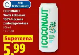 Lidl COCONAUT Woda kokosowa 100% tłoczona z młodego kokosa oferta
