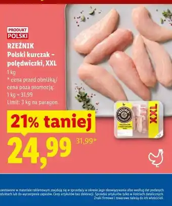 Lidl Rzeźnik Polski kurczak - polędwiczki, XXL oferta