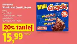 Lidl Goplana Wafelki Mini Grześki, 20-pak oferta