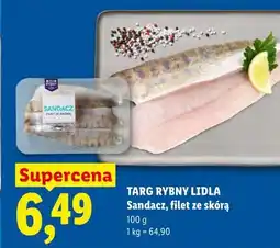 Lidl TARG RYBNY LIDLA Sandacz, filet ze skórą oferta