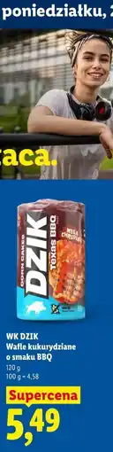 Lidl WK DZIK Wafle kukurydziane o smaku BBQ oferta