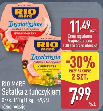 ALDI Rio Mare Sałatka z tuńczykiem oferta