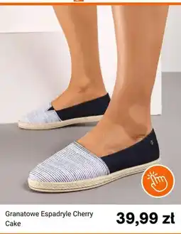 Born2be Espadryle damskie Born2be Cherry Cake granatowe oferta