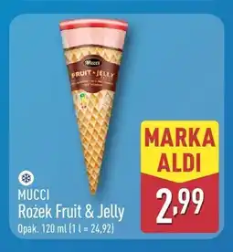 ALDI Lody rożek Fruit & Jelly Mucci oferta