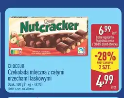 ALDI Czekolada mleczna z całymi orzechami laskowymi Choceur Nutcracker oferta