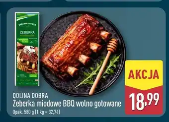 ALDI Żeberka miodowe BBQ wolno gotowane Dolina Dobra oferta
