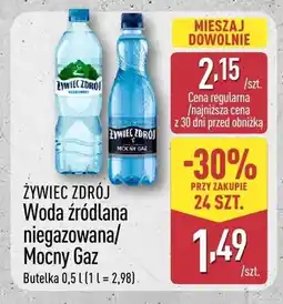 ALDI Woda źródlana Żywiec Zdrój Mocny Gaz oferta