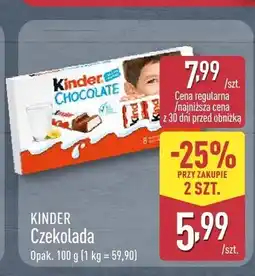 ALDI Czekolada Kinder Chocolate oferta