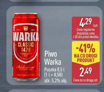 ALDI Piwo Warka Classic oferta