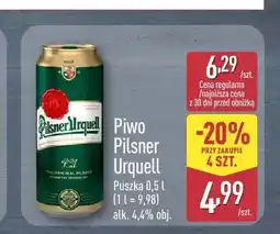 ALDI Piwo Pilsner Urquell oferta