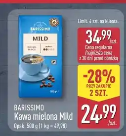 ALDI Kawa mielona Barissimo Mild oferta