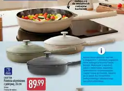 ALDI Patelnia aluminiowa z pokrywą Crofton 26 cm oferta