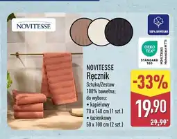 ALDI Ręcznik kąpielowy Novitesse oferta