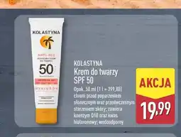 ALDI Krem do twarzy SPF 50 Kolastyna oferta