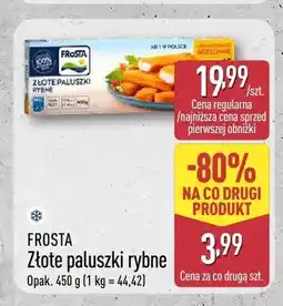 ALDI Złote paluszki rybne Frosta oferta
