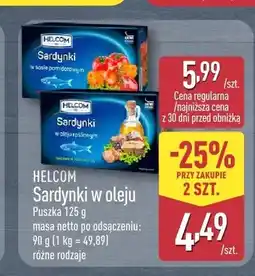 ALDI Sardynki w oleju roślinnym Helcom oferta
