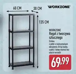 ALDI Regał z tworzywa sztucznego Workzone oferta