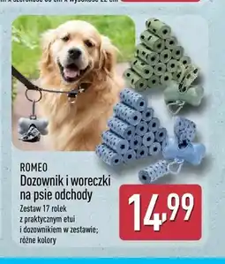 ALDI Zestaw dozownik + woreczki na psie odchody Romeo oferta