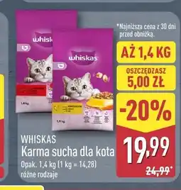 ALDI Karma sucha dla kota Whiskas z kurczakiem oferta