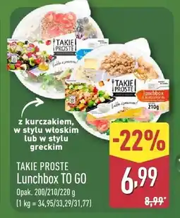 ALDI Lunchbox TO GO z kurczakiem w stylu włoskim Takie Proste oferta