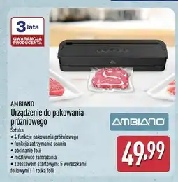 ALDI Urządzenie do pakowania próżniowego Ambiano oferta